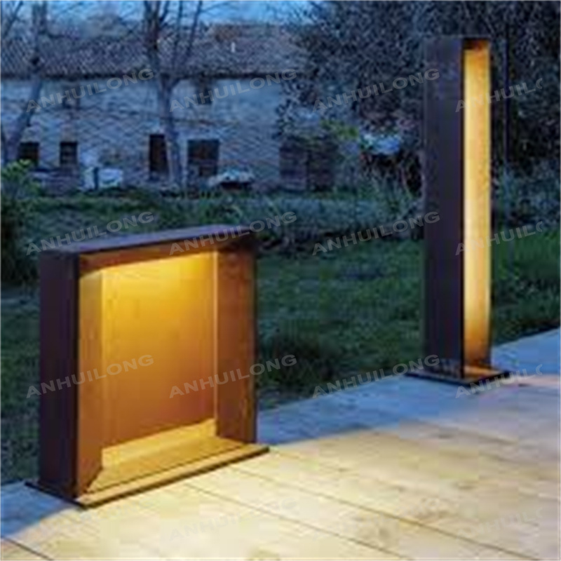 High quality corten steel lighting For Resort